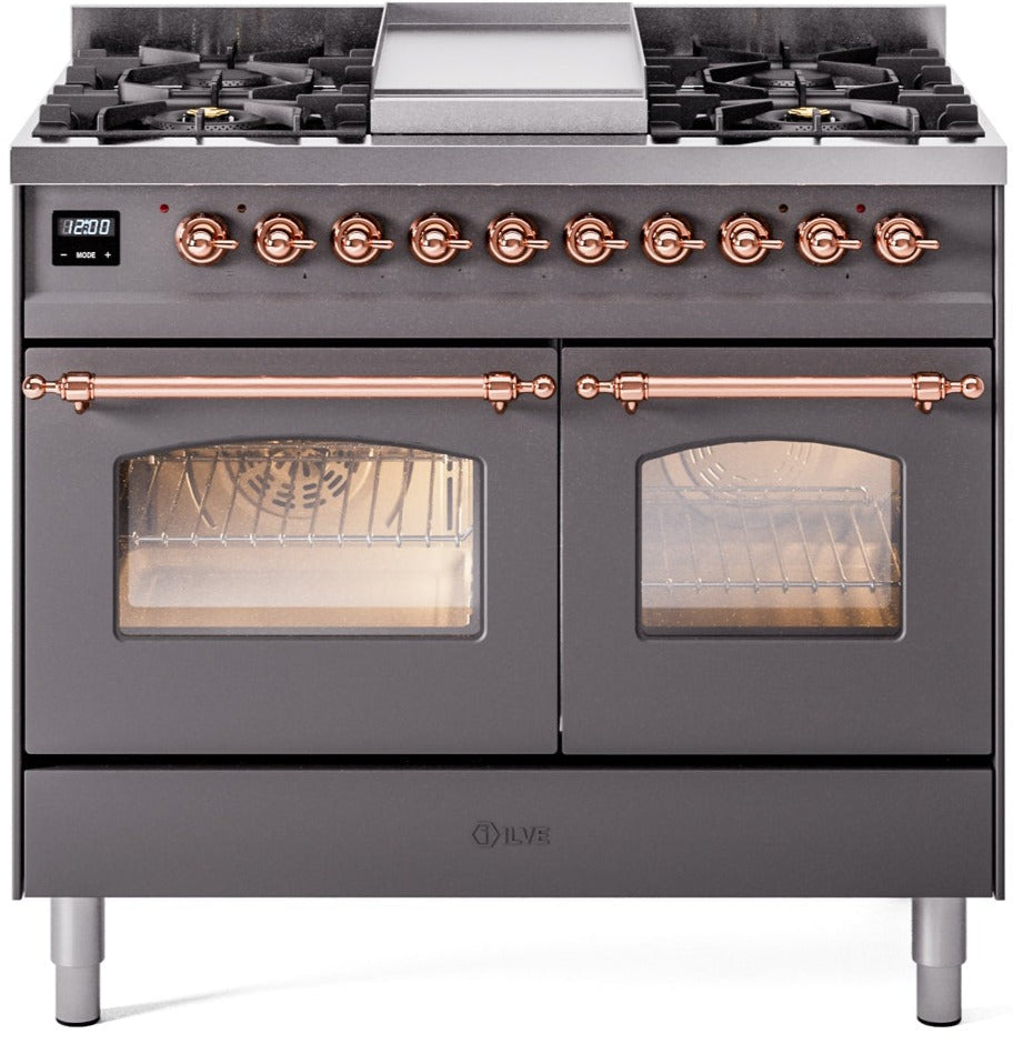 Ilve 40'' Nostalgie II Dual Fuel Liquid Propane Range