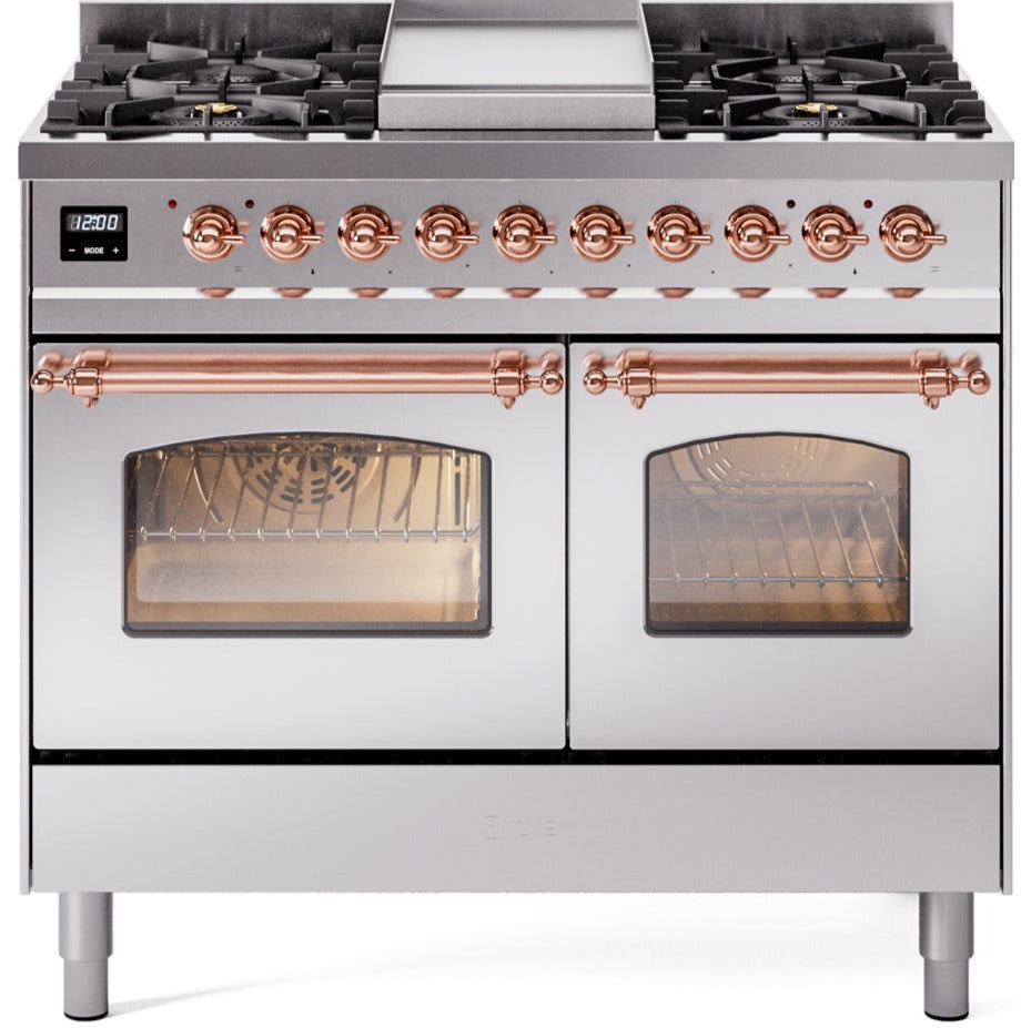 Ilve 40'' Nostalgie II Dual Fuel Liquid Propane Range