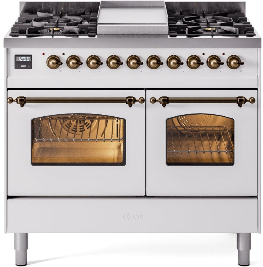 Ilve 40'' Nostalgie II Dual Fuel Liquid Propane Range
