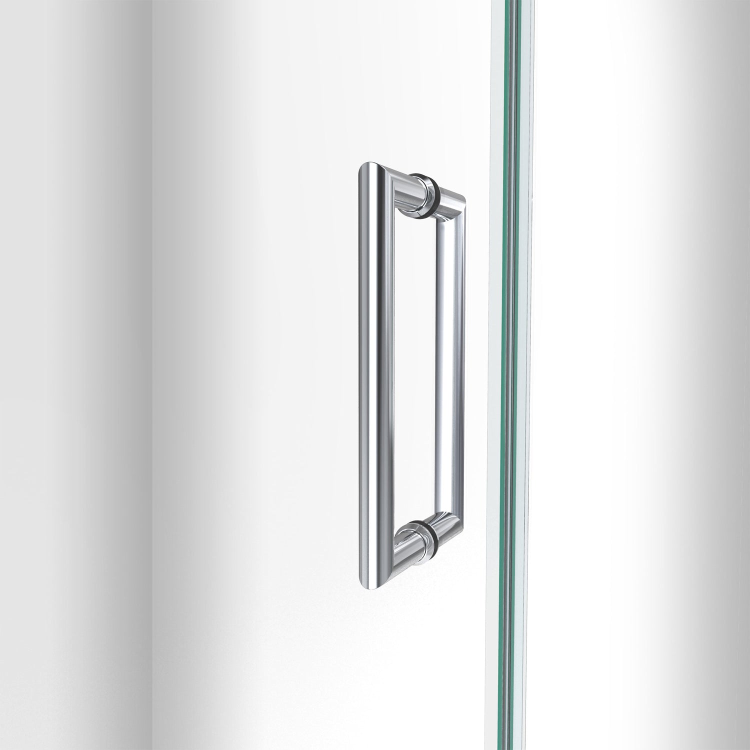 DreamLine Unidoor-LS 41-42 in. W x 72 in. H Frameless Hinged Shower Door in Chrome