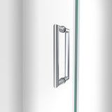 DreamLine Unidoor-LS 57-58 in. W x 72 in. H Frameless Hinged Shower Door with L-Bar in Chrome