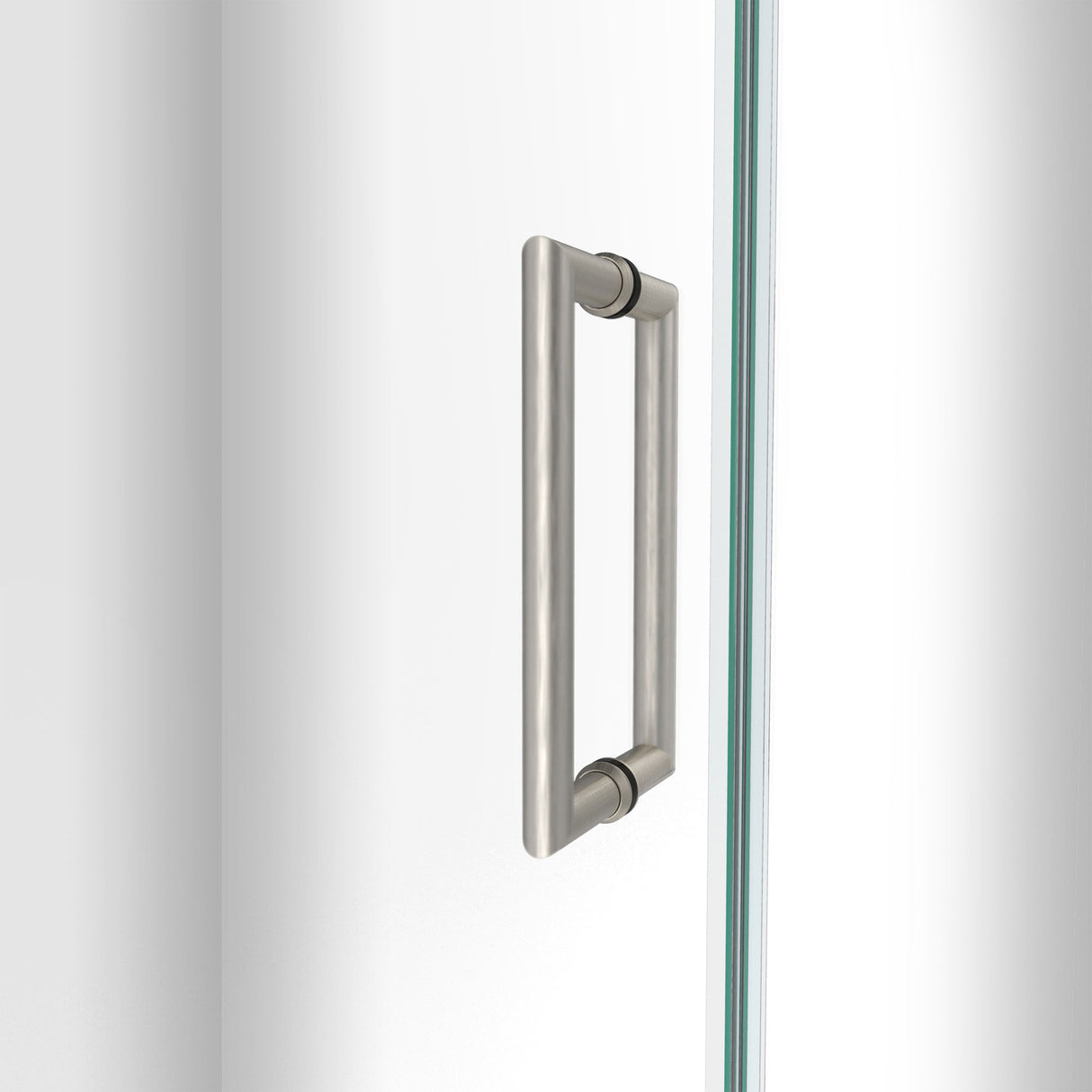 DreamLine Unidoor-LS 49-50 in. W x 72 in. H Frameless Hinged Shower Door in Brushed Nickel