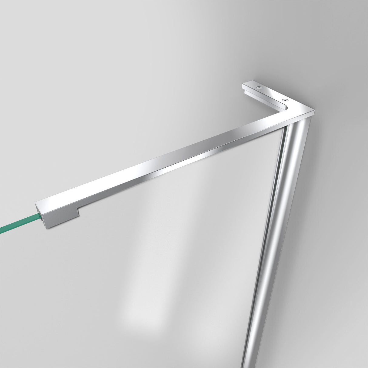 DreamLine Unidoor-LS 48-49 in. W x 72 in. H Frameless Hinged Shower Door in Chrome