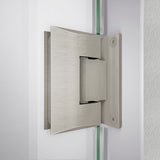 DreamLine Unidoor-LS 53-54 in. W x 72 in. H Frameless Hinged Shower Door in Brushed Nickel