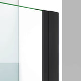 DreamLine Elegance-LS 56 - 58 in. W x 72 in. H Frameless Pivot Shower Door in Satin Black