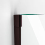 DreamLine Unidoor-X 34 3/8 W x 34 in. D x 72 in. H Frameless Hinged Shower Enclosure in Oil Rubbed Bronze
