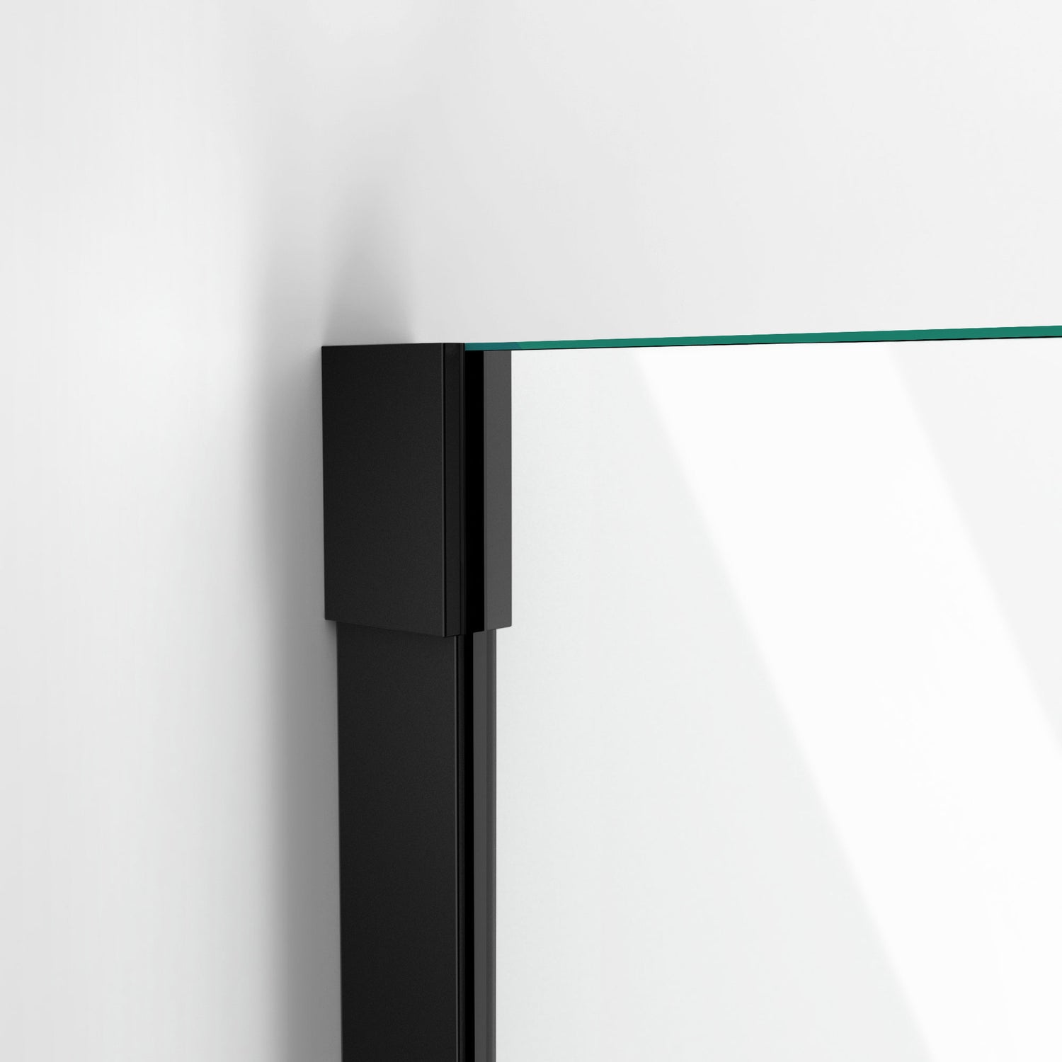 DreamLine Unidoor-X 70-70 1/2 in. W x 72 in. H Frameless Hinged Shower Door in Satin Black