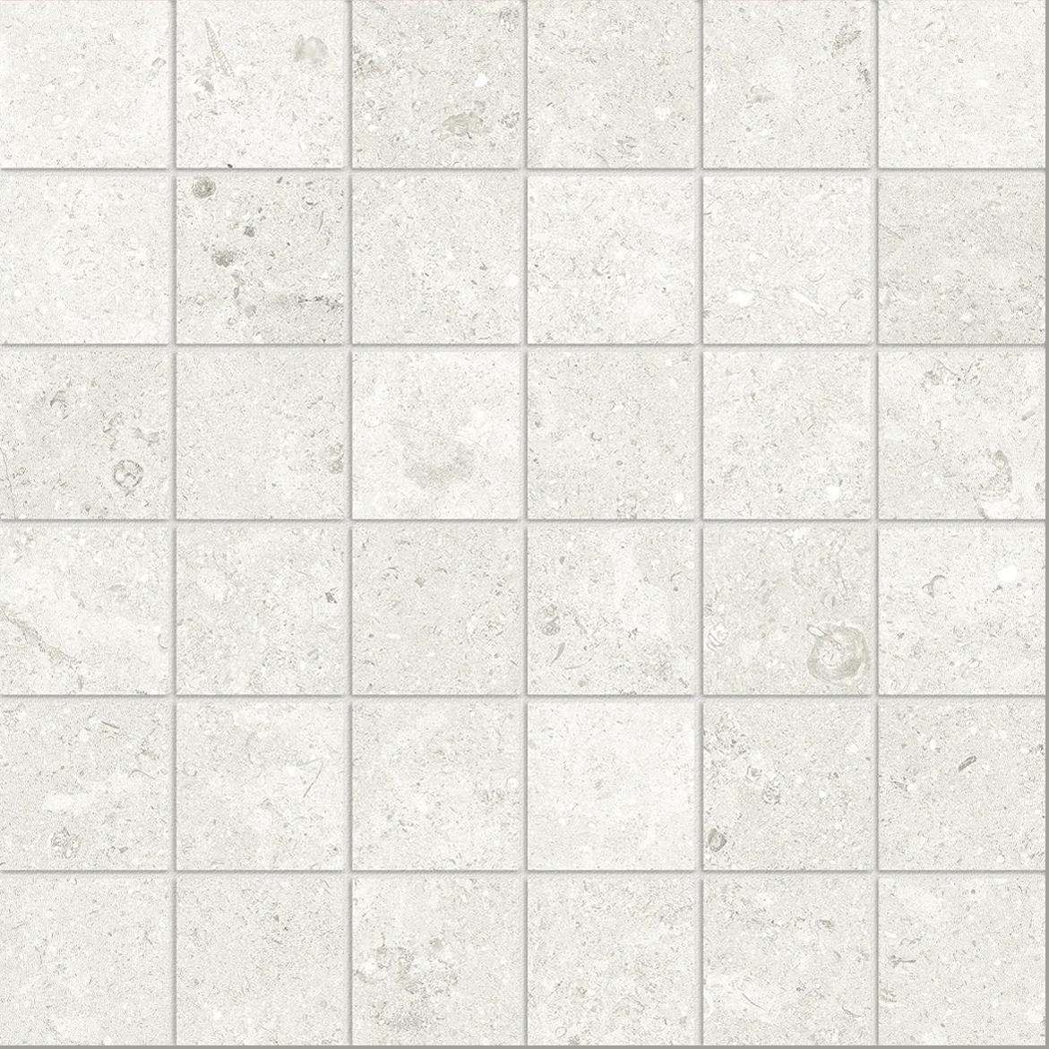Anatolia 2X2 Mosaic Coliseo Pearl Matte Porcelain Tile 4501-0566-0 *** 1 Sheet = .96 Sf *** Pearl 2x2 - premium natural stone mosaic tile from Anatolia Tile, available at PoshHaus showroom in Keene, NH