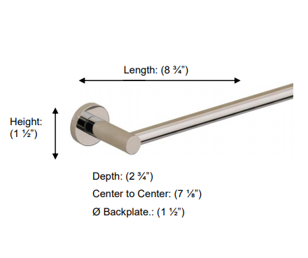 Valsan - PORTO - Towel Rail 9”, 12", 20", 23", 30"