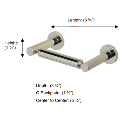 Valsan - PORTO Double Post Roll Holder