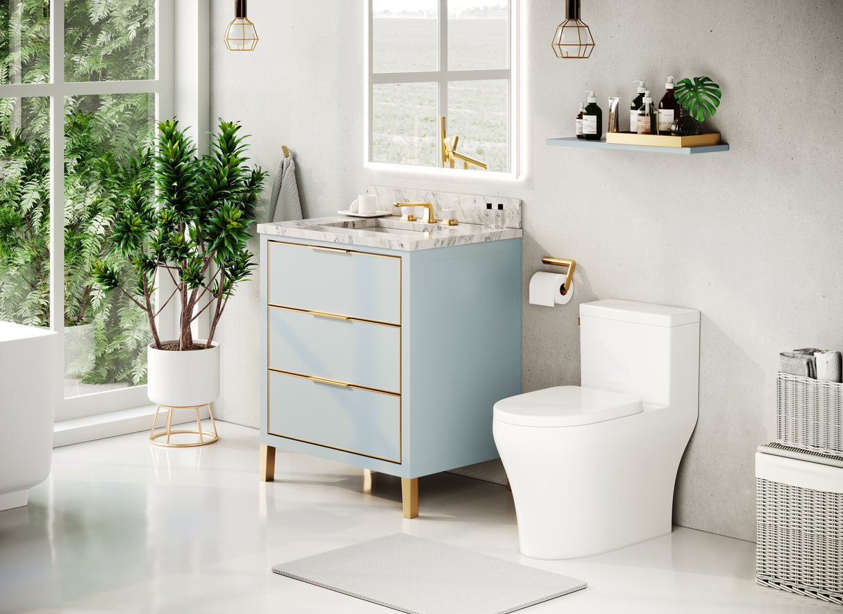 MUSE Metal Trim 30-in Single-Basin Vanity