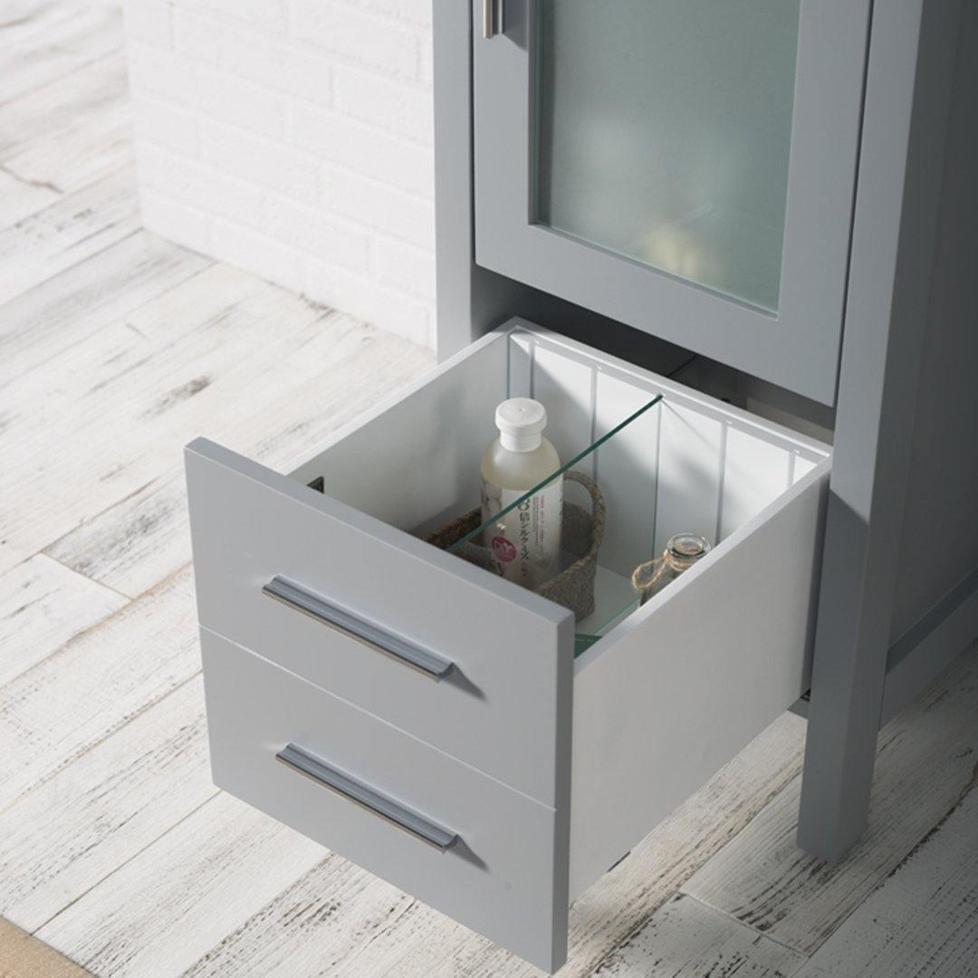 Blossom Sydney 16" Vanity, White, Espresso, Metal Grey, Wenge