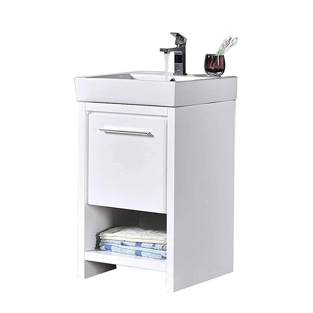 Milan 20" Vanity set, White/Silver Grey, Mirror, Medicine Cabinet