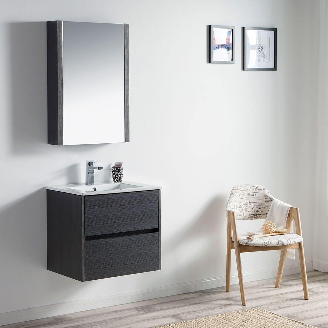 Blossom Valencia 36" Single Vanity, Mirror, Mirrored Medicine Cabinet