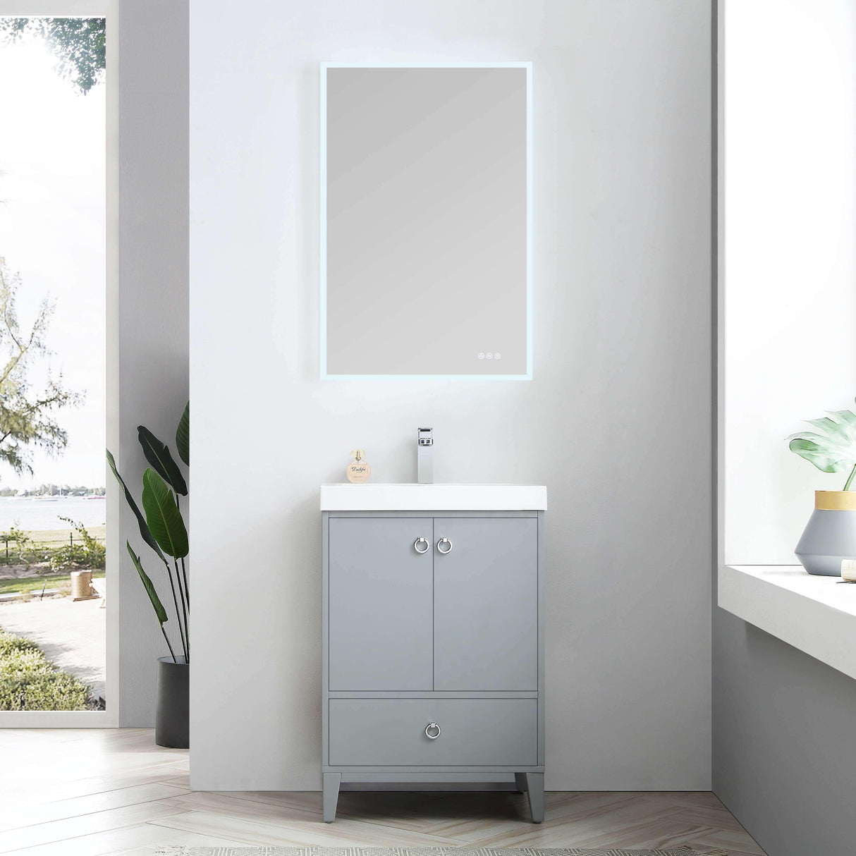 Blossom Lyon 24” Metal Gray Vanity