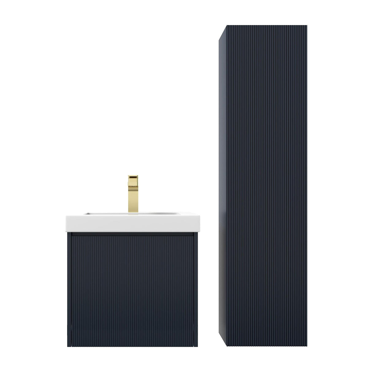 Blossom Positano 20" Complete Floating Vanity Set for Small Bathrooms with Side Cabinet
