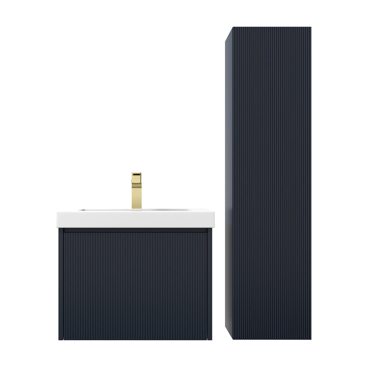 Blossom Positano 24" Floating Bathroom Vanity with Top & Side Cabinet