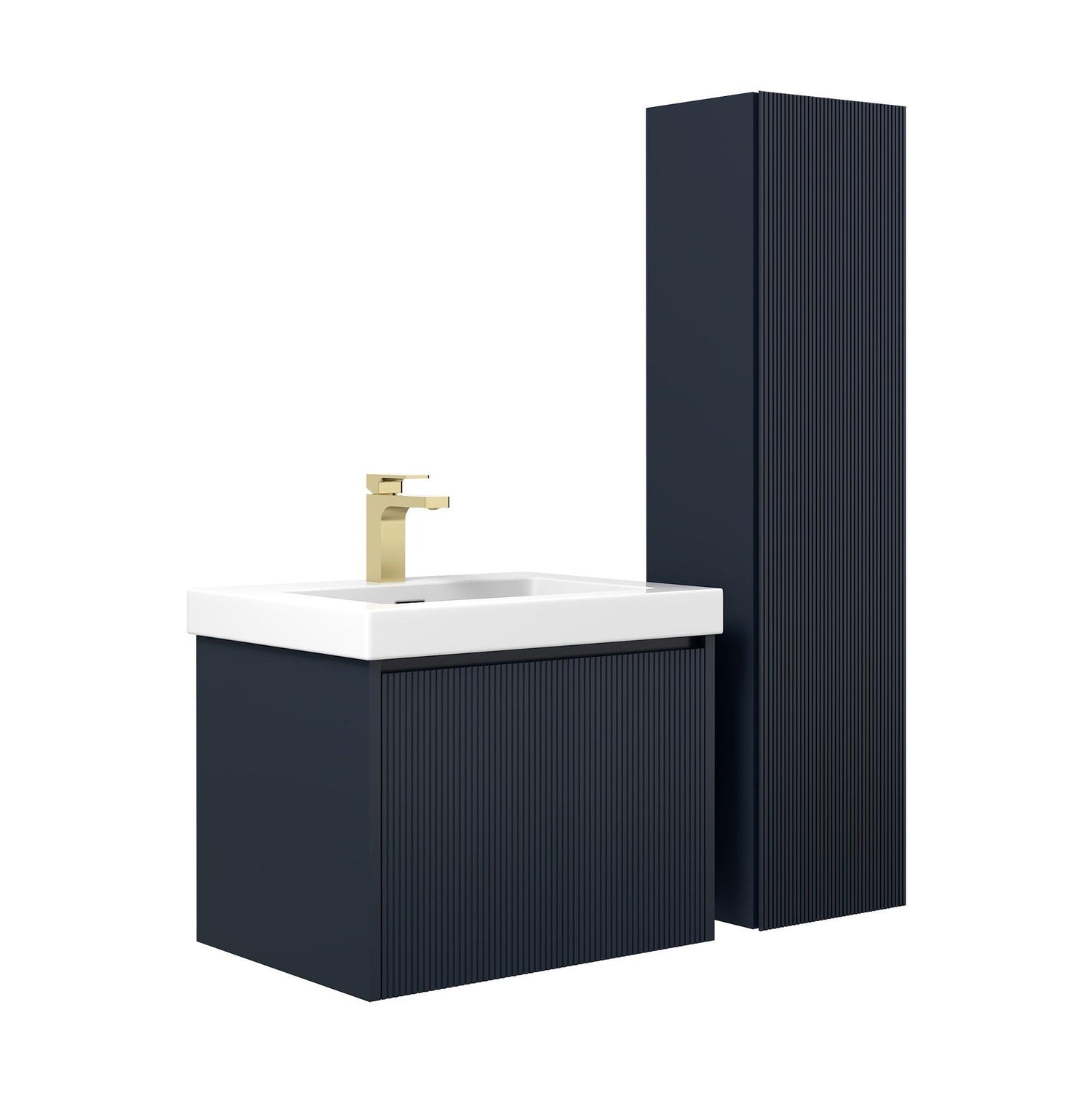 Blossom Positano 24" Floating Bathroom Vanity with Top & Side Cabinet