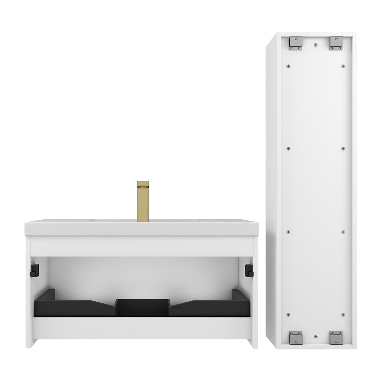 Blossom Positano 36" Floating Bathroom Vanity with Top & Side Cabinet
