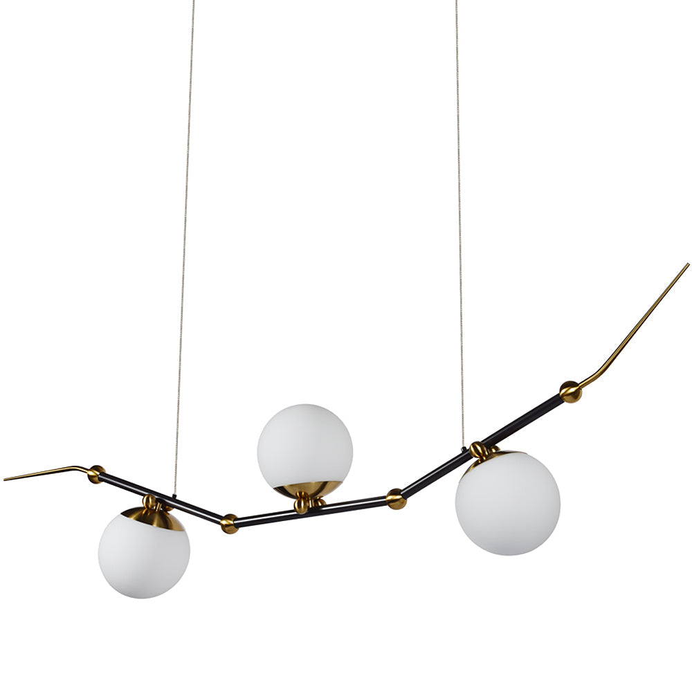 VONN Artisan Chianti VAC3123AB 54" Integrated LED ETL Certified Height Adjustable Pendant, Chandelier, Antique Brass