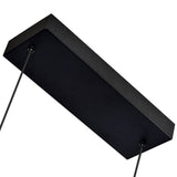 VONN Artisan Sorrento VAC3137BL 40" 7-Light ETL Cert Integrated LED Pendant, Height Adjustable Chandelier, Black