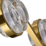 VONN Artisan Milano VAC3LN336AB 39" Integrated LED ETL Certified Pendant, Height Adjustable Chandelier, Antique Brass