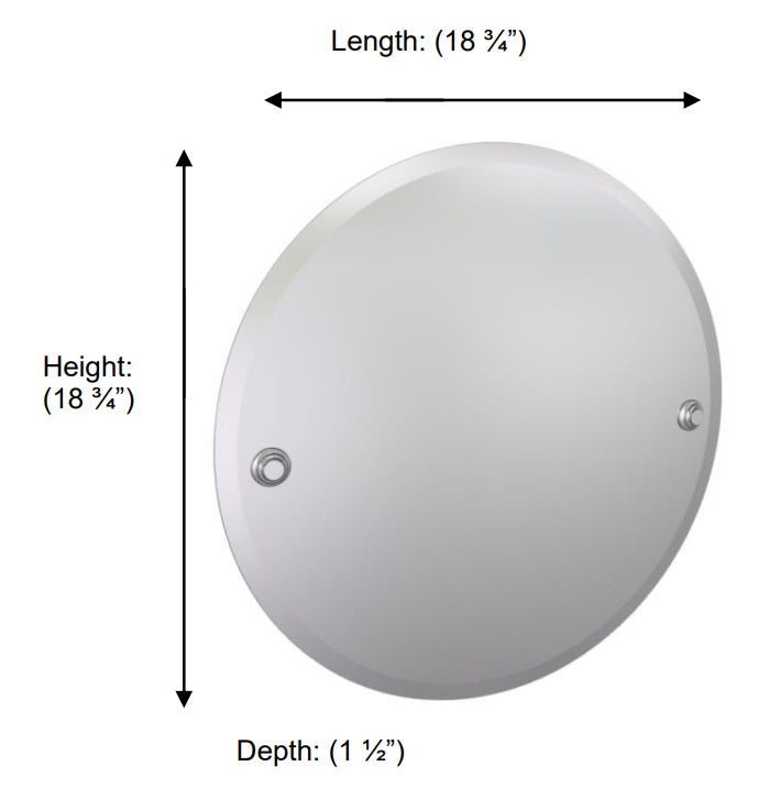 Valsan - KINGSTON Round Mirror with bevel