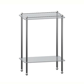 Valsan - KINGSTON Freestanding, Traditional Two Tier Shelf Unit with Feet