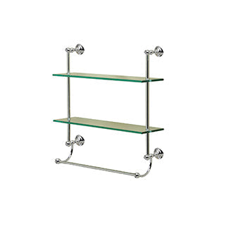 Valsan - KINGSTON Two Tier Shelf with Towel Bar