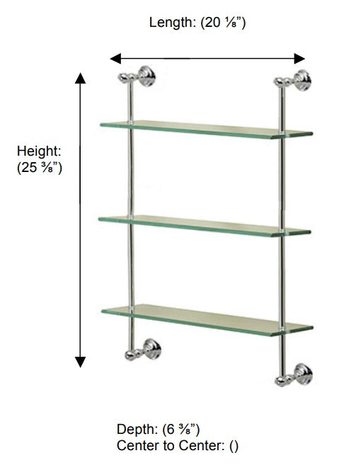 Valsan - KINGSTON Three Tier Shelf
