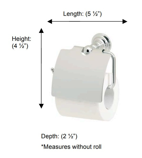 Valsan - KINGSTON Toilet Roll Holder with Lid