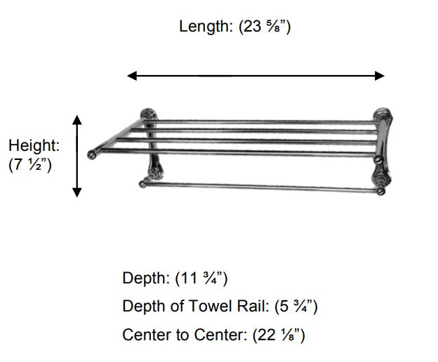 Valsan - KINGSTON Towel Rack, 24″