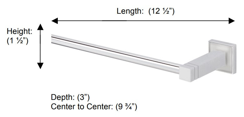 Valsan - CUBIS-PLUS Towel Rail, 12”