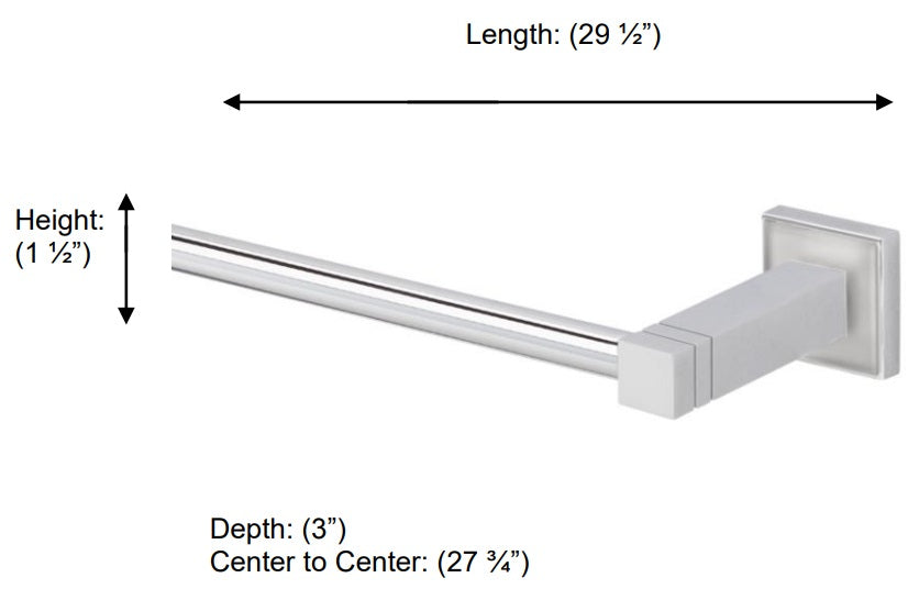 Valsan - CUBIS-PLUS Towel Rail, 30”