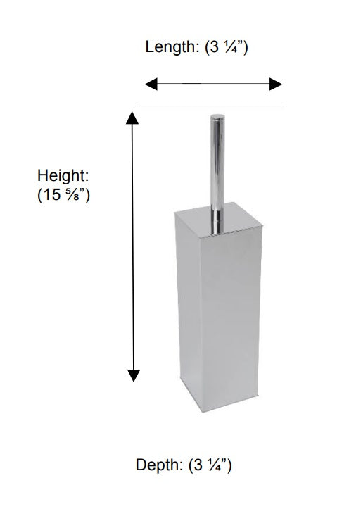 Valsan - BRAGA Freestanding WC Brush, Square