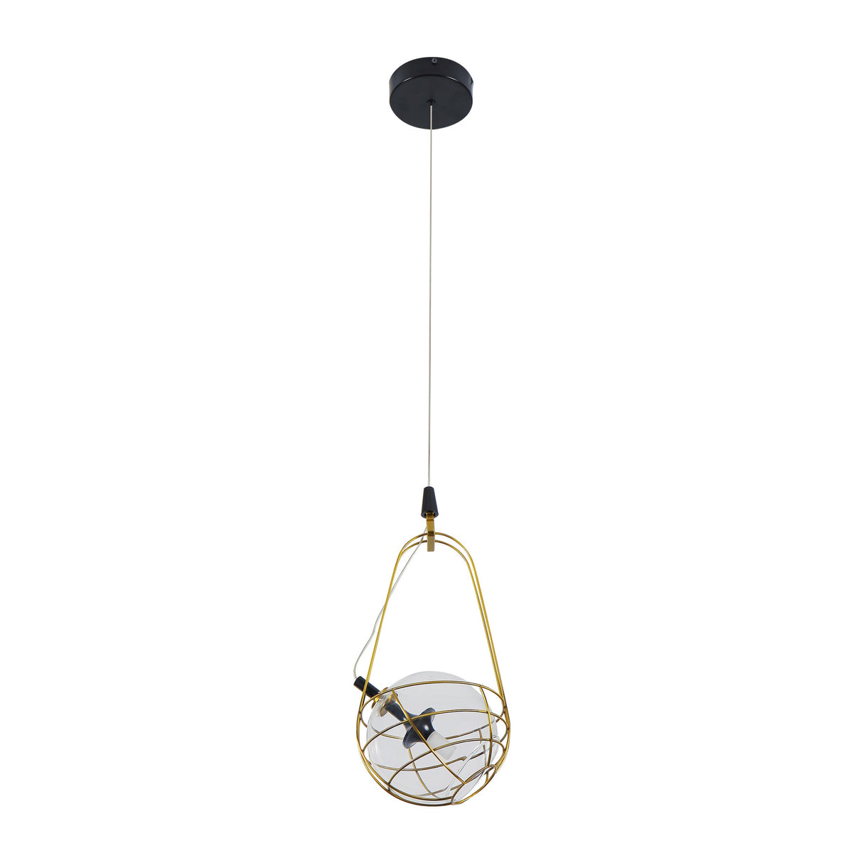 VONN Artisan Firenze VAP2151AB 8" Integrated LED ETL Certified Height Adjustable Pendant with Glass Shade