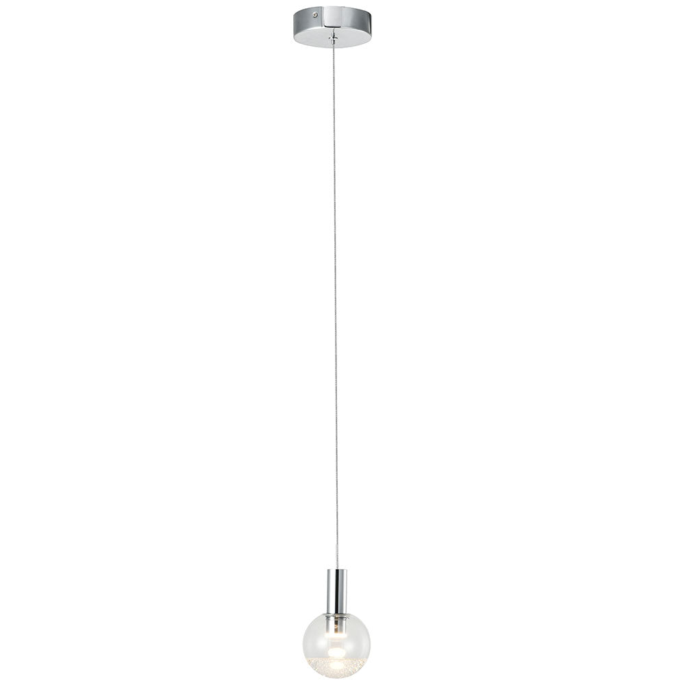 VONN Artisan Sienna VAP2181CH 5" Integrated LED ETL Certified Height Adjustable Pendant Light, Chrome