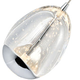VONN Artisan Venezia VAP2203CH 3-Light Integrated LED ETL Certified Pendant, Height Adjustable Chandelier, Black