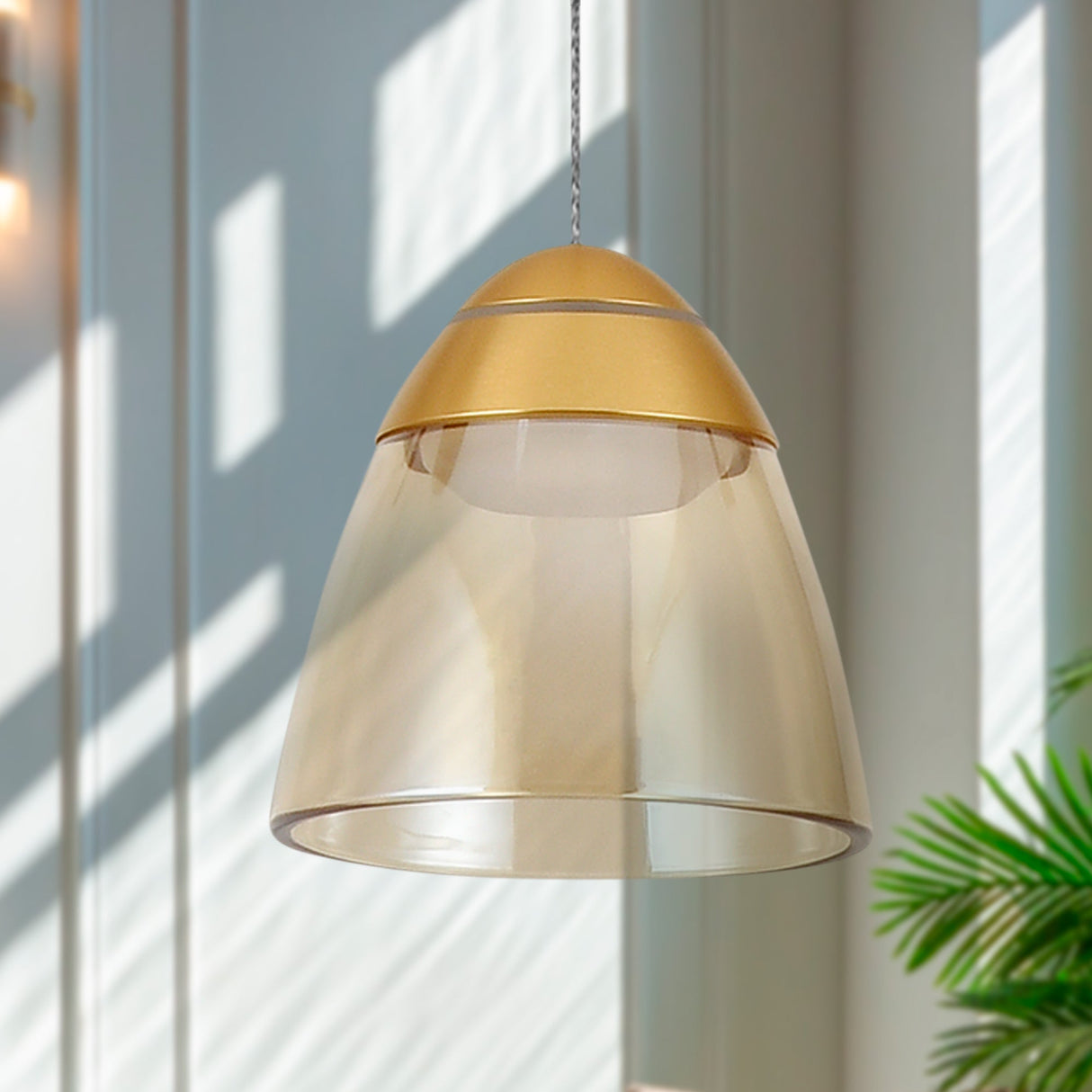 VONN Artisan Roma VAP2291BL 5" 1-Light Integrated LED ETL Certified Height Adjustable Pendant, Black