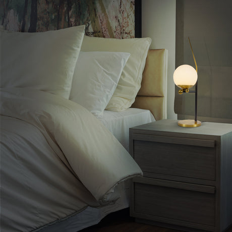 VONN Artisan Chianti VAT6121AB 22" Height Integrated LED ETL Certified Table Lamp with Touch Base Dimming