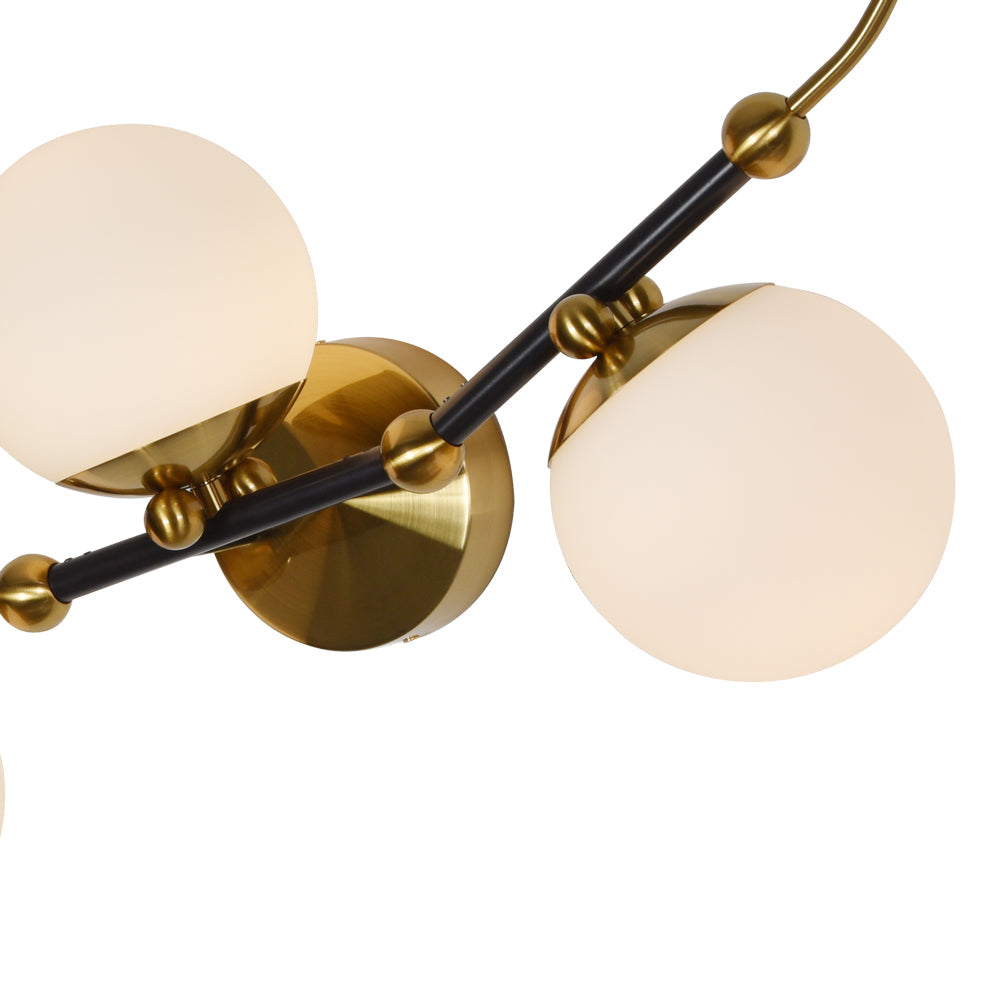 VONN Artisan Chianti VAW1123AB 39" Integrated LED ETL Certified Wall Sconce Light with 3 Glass Shades, Antique Brass