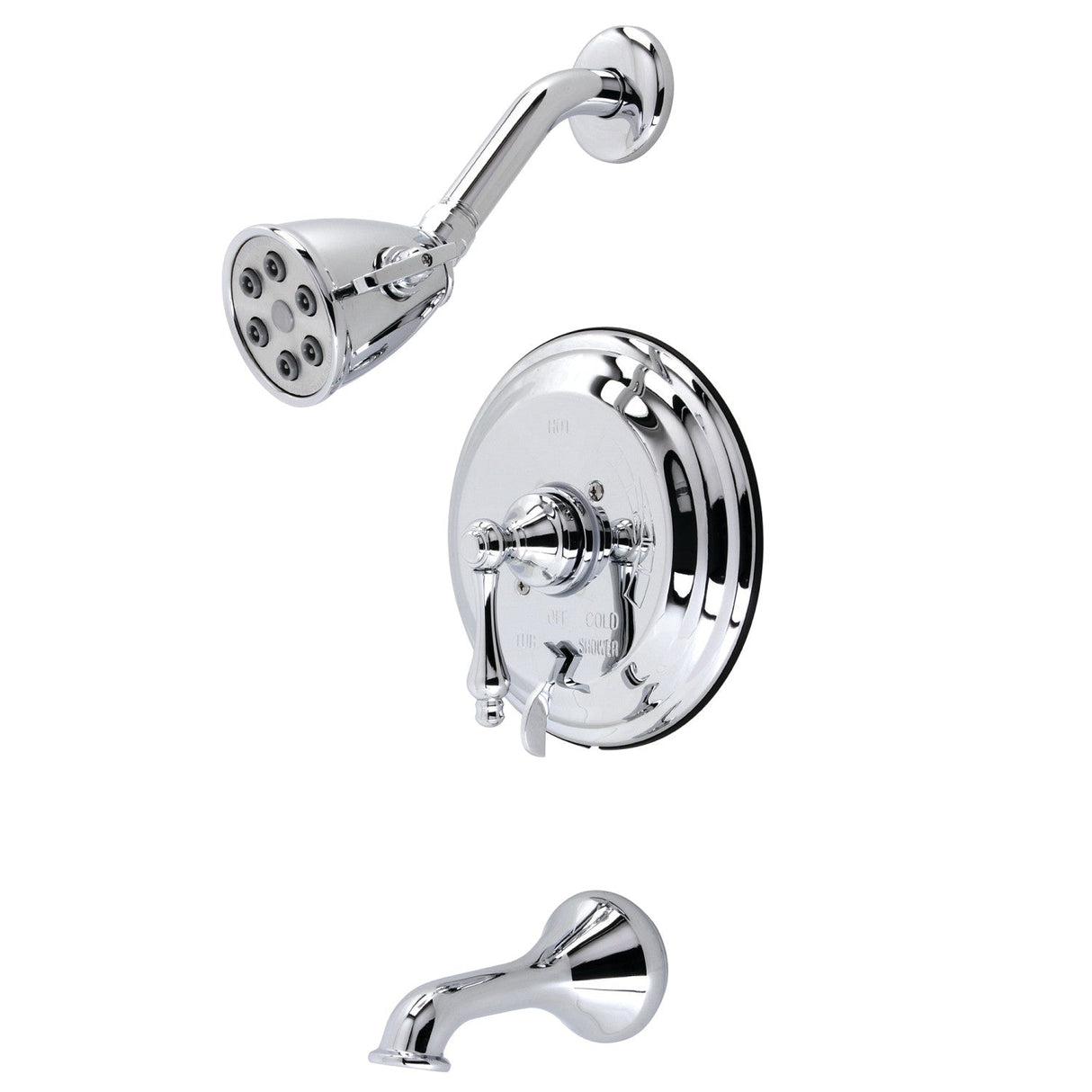 VB36310AL Single-Handle 3-Hole Wall Mount Tub and Shower Faucet, Polished Chrome