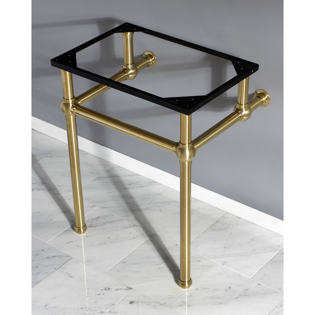 Templeton VBH242030SB Brass Console Sink Legs, Brushed Brass