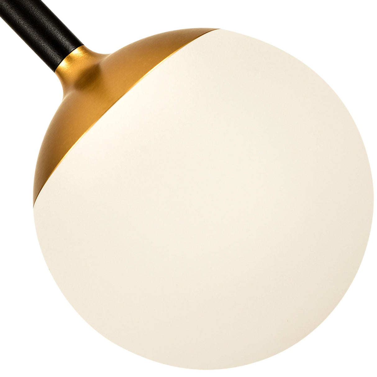 VONN Capri VCP2101BL 5" 1-Light Integrated LED ETL Certified Height Adjustable Pendant, with Glass Shade, Black