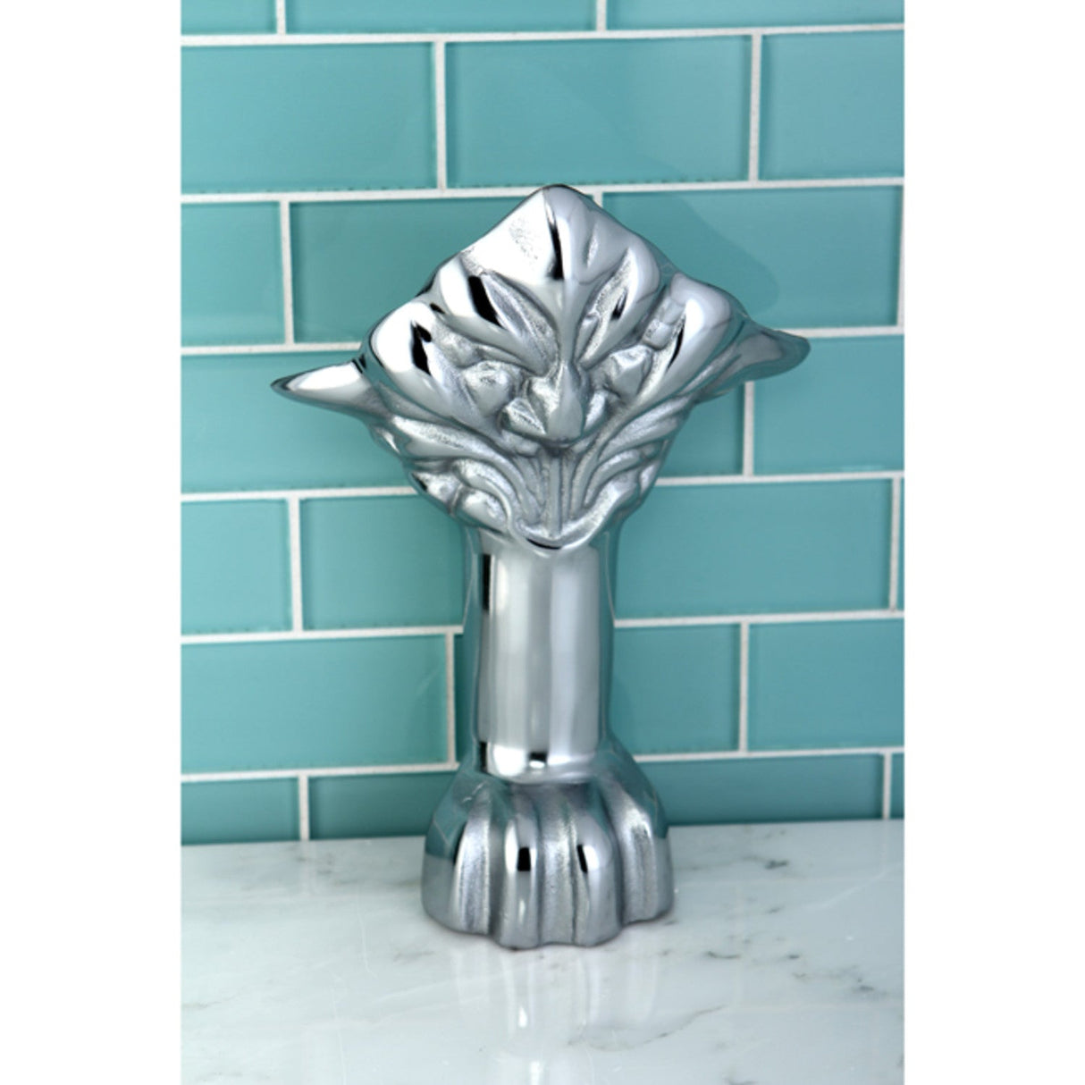 Aqua Eden VCTNH1 4-Piece (Set) Lion Paw Cast Iron Tub Feet, Polished Chrome