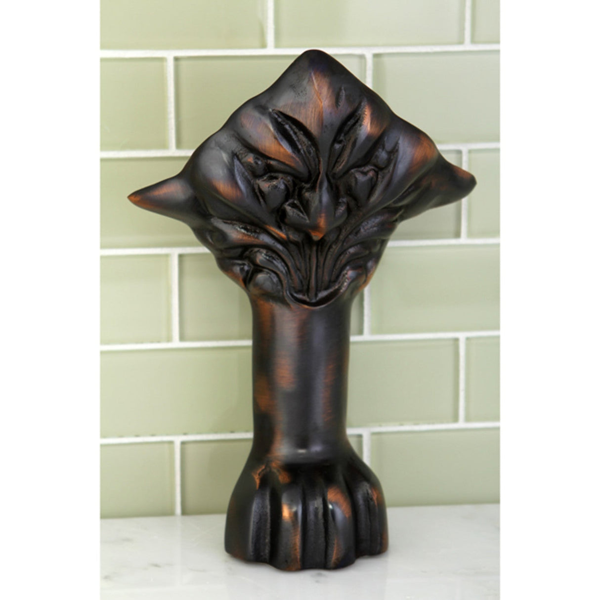 Aqua Eden VCTNH5 4-Piece (Set) Lion Paw Cast Iron Tub Feet, Oil Rubbed Bronze