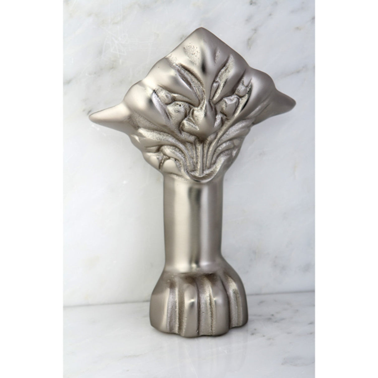 Aqua Eden VCTNH8 4-Piece (Set) Lion Paw Cast Iron Tub Feet, Brushed Nickel