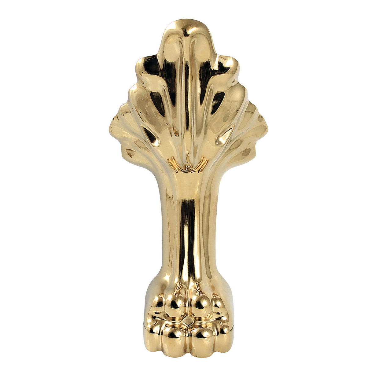 Aqua Eden VFMCWA2 4-Piece (Set) Aluminum Tub Feet, Polished Brass