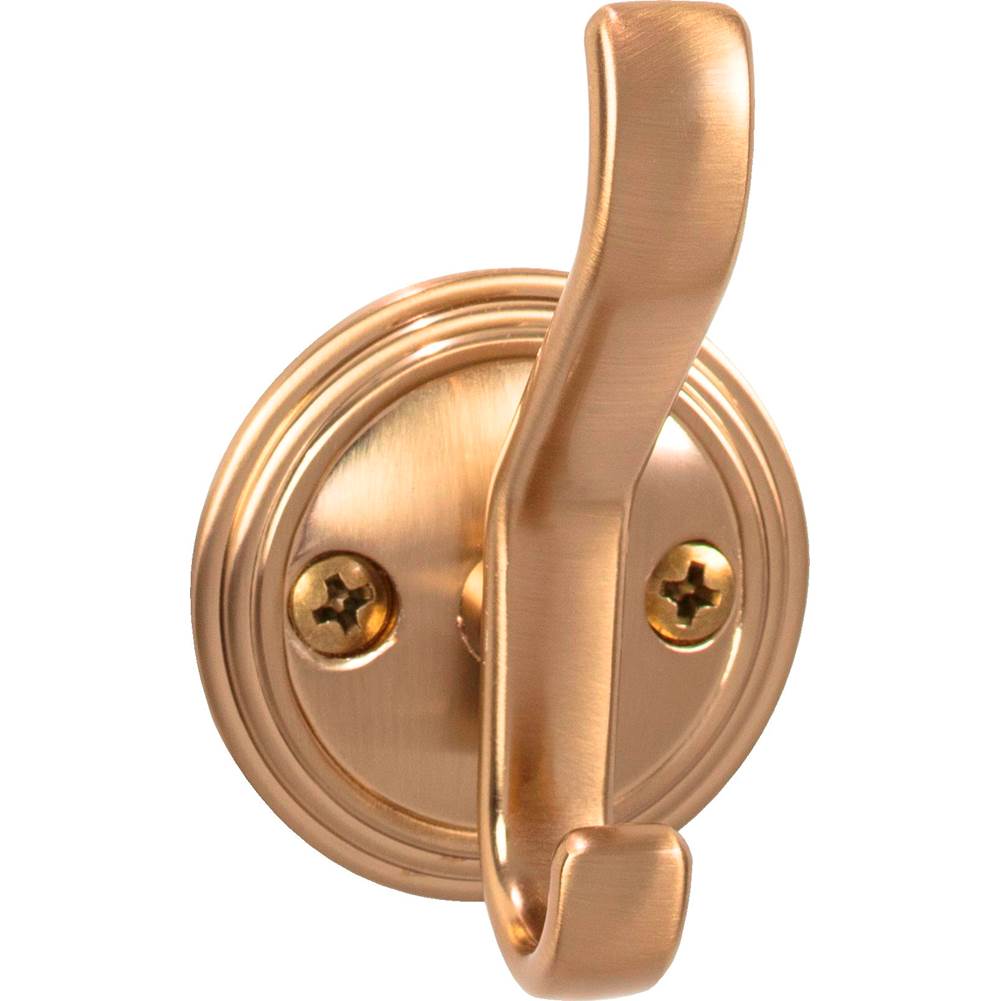 Top Knobs TK1061 Reeded Hook 3 1/8 Inch - Honey Bronze