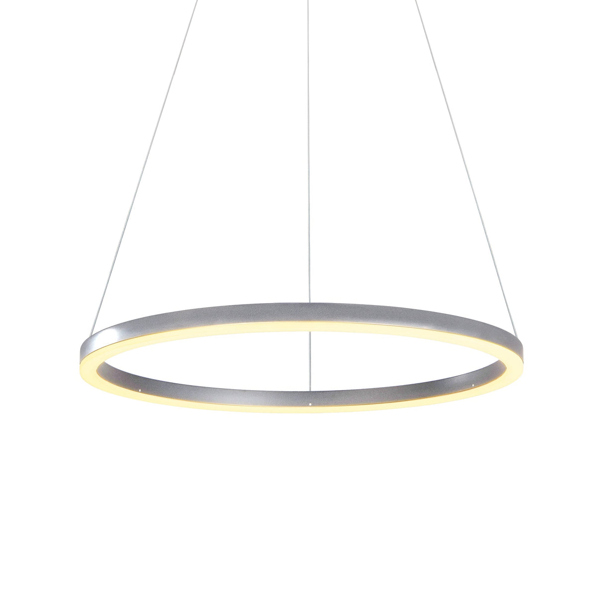 VONN Tania VMC31640AL 24" Integrated LED ETL Certified Pendant, Height Adjustable Chandelier in Silver
